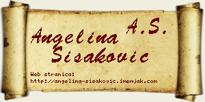 Angelina Šišaković vizit kartica